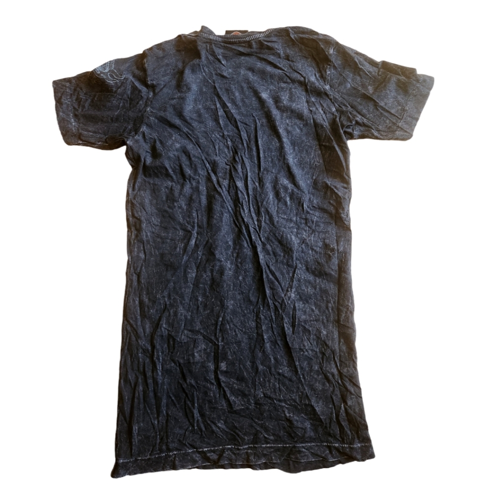 Harley-Davidson Womens T Shirt Small Gray V Neck Burnout Las Vegas Biker - Picture 5 of 8
